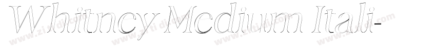 Whitney Medium Itali字体转换 Whitney Medium Itali字体转换